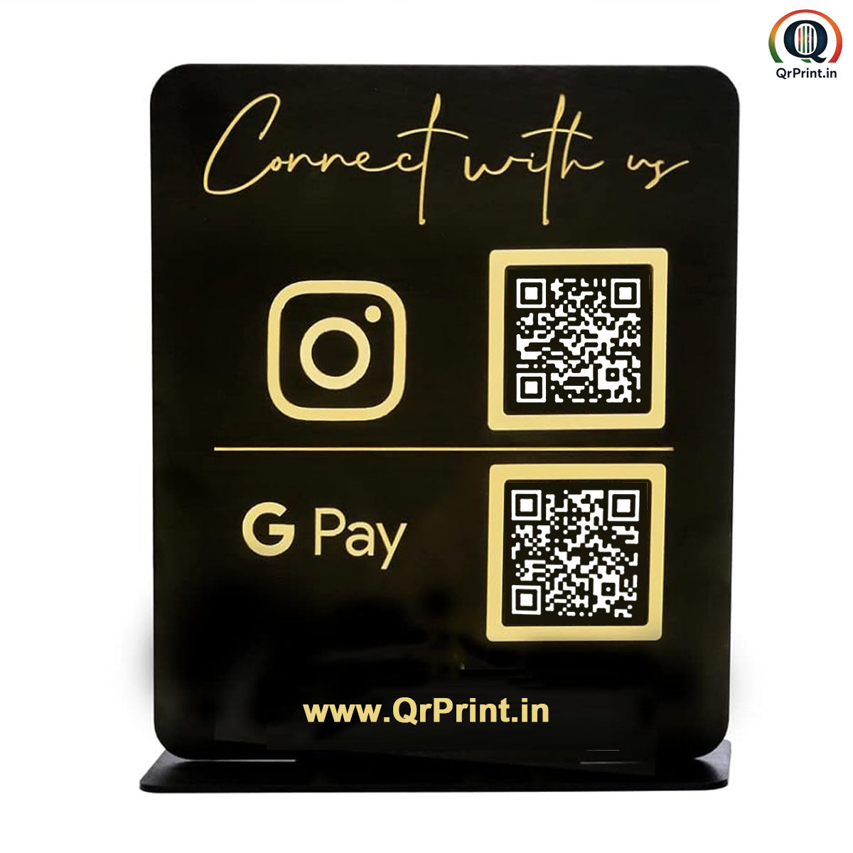 Acrylic QR Printed Standee