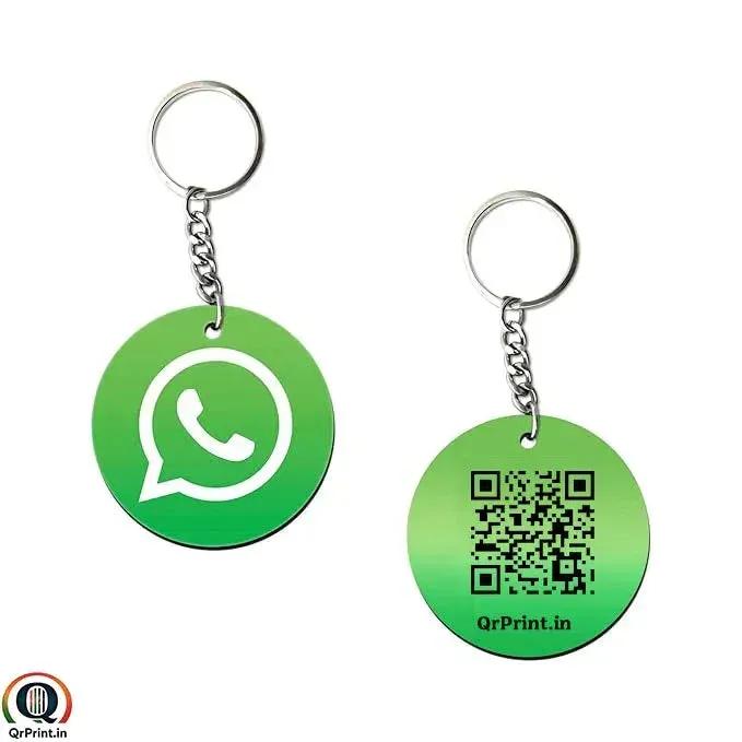 QR Print WhatsApp Keychain-QR Keychains-Qr Print-OSMLY