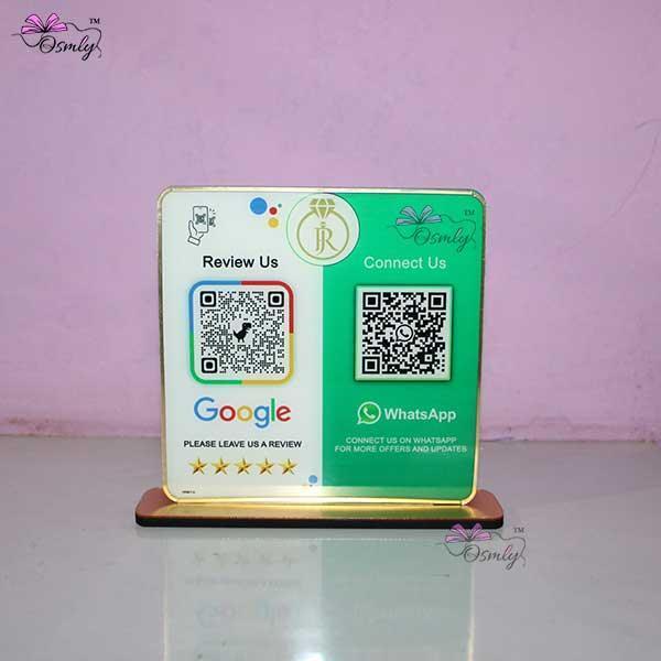 WhatsApp Google QR Review Stand-QR Code Stand-Qr Print-QrPrint