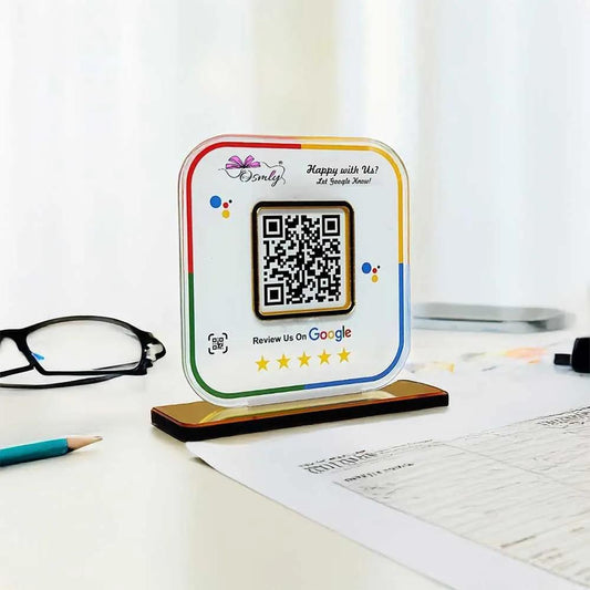 Stylish Google Review QR Stand-QR Stand-Qr Print-OSMLY