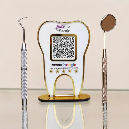 Tooth Shape Dentist QR Stand-QR Stand-Qr Print-OSMLY