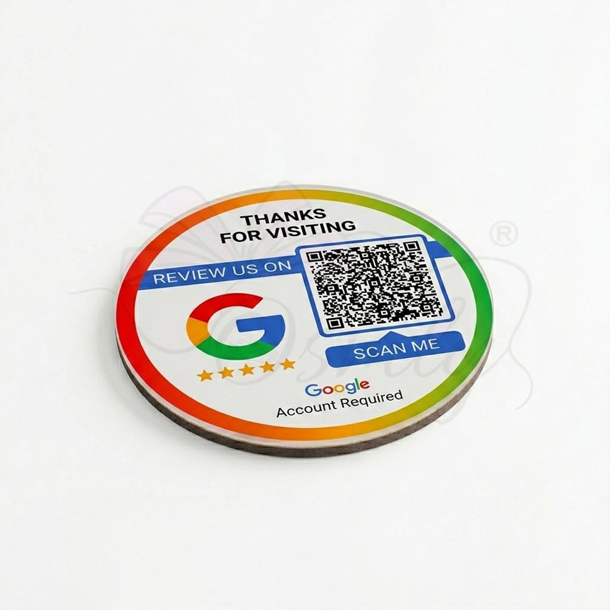 Acrylic Google Review Wall Mount-QR Code Stand-Qr Print-QrPrint