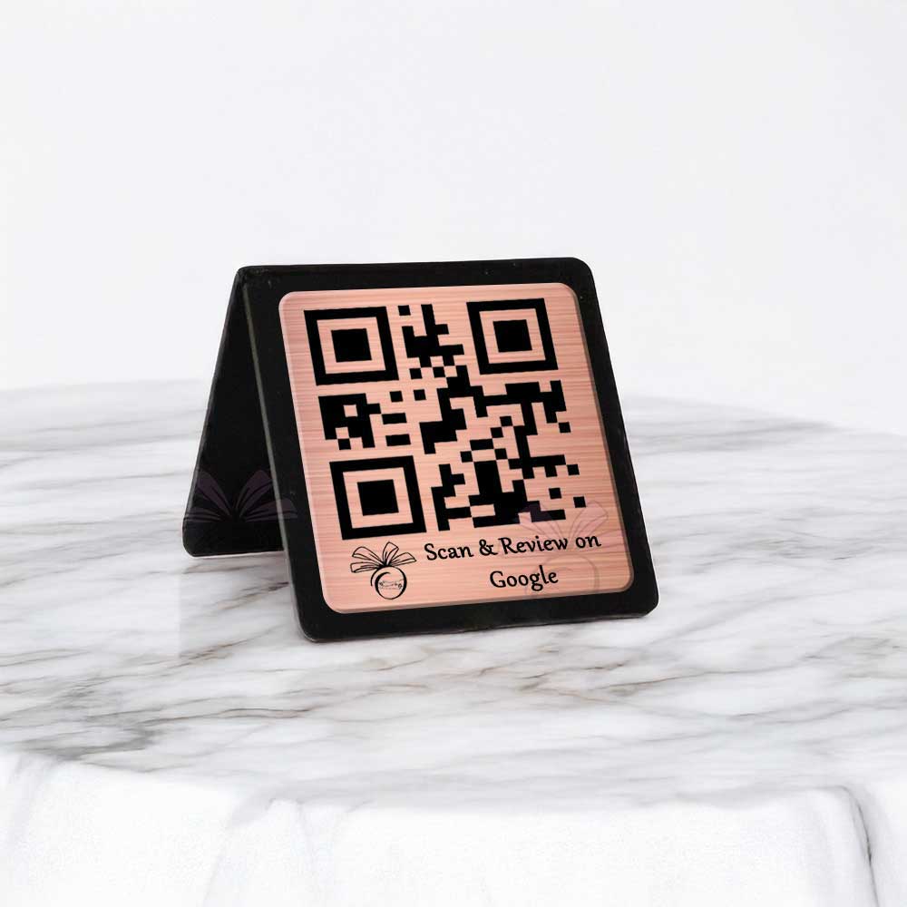 Silver Acrylic Single QR Stand Buy Online at OSMLY – Qr Print