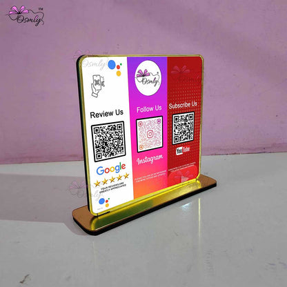 Customized Social QR Stand-QR Code Stand-Qr Print-OSMLY