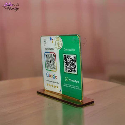 WhatsApp Google QR Review Stand-QR Code Stand-Qr Print-QrPrint