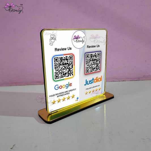Google Justdial Review QR Stand-QR Code Stand-Qr Print-QrPrint