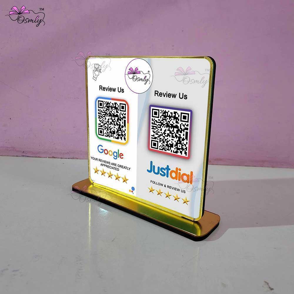 Google Justdial Review QR Stand-QR Code Stand-Qr Print-QrPrint