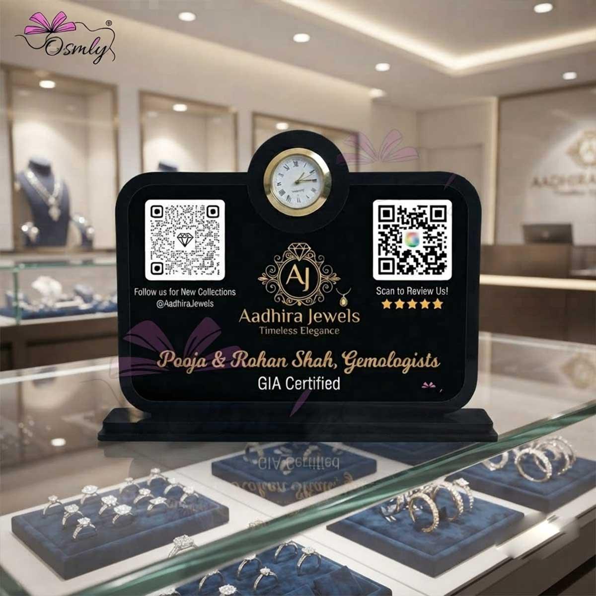 JewelryStoreQRStandforgooglereview - OSMLY