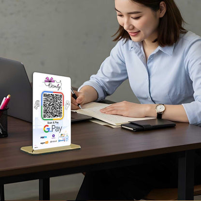 NFC Enabled Gpay QR Stands-QR Code Stand-Qr Print-QrPrint
