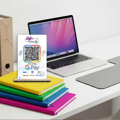 NFC Enabled Gpay QR Stands-QR Code Stand-Qr Print-QrPrint