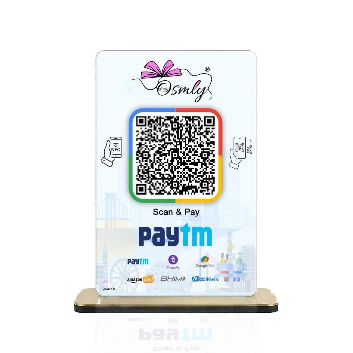 NFC-enabled Paytm QR stands-QR Code Stand-Qr Print-QrPrint