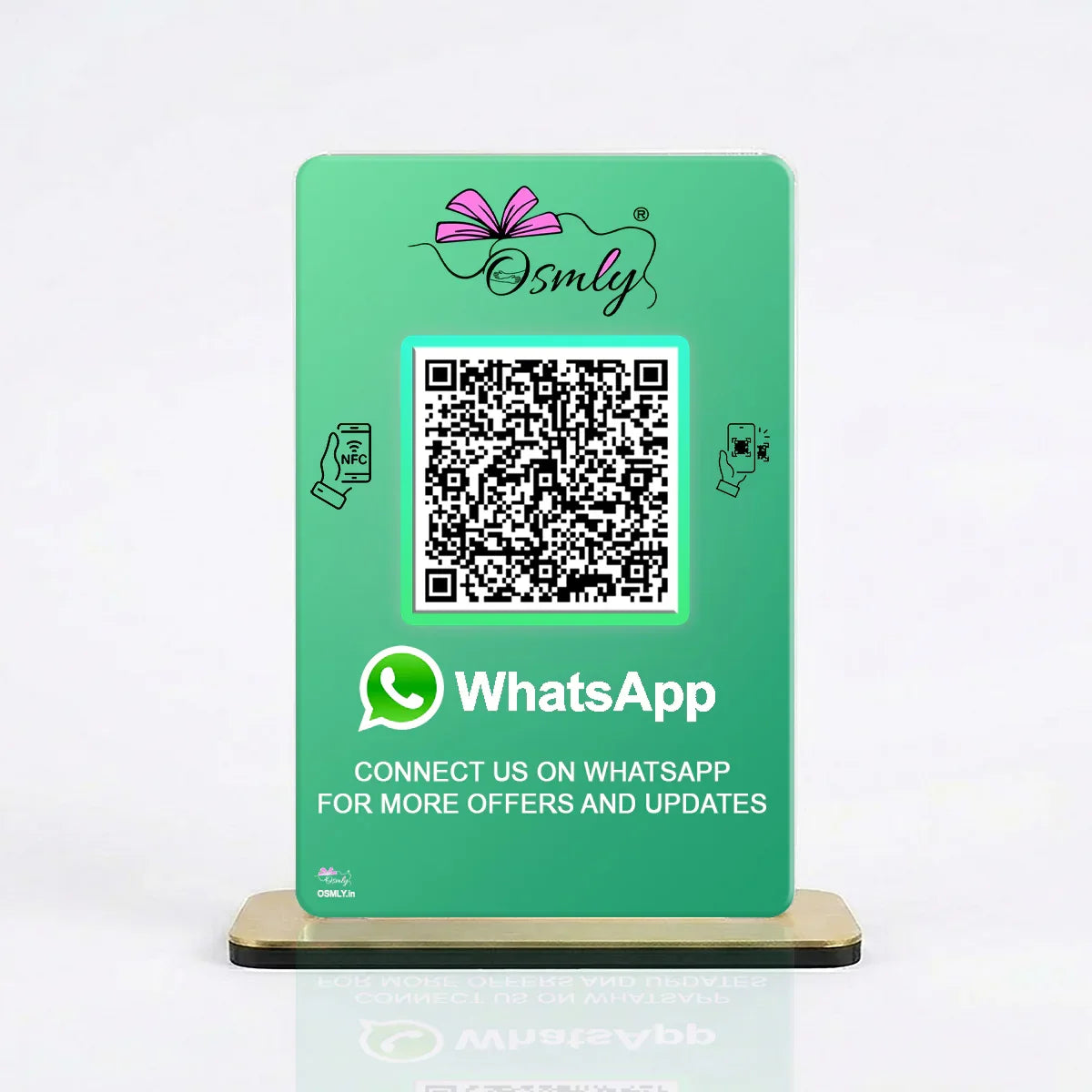 NFC-enabled WhatsApp QR stands-QR Code Stand-Qr Print-QrPrint