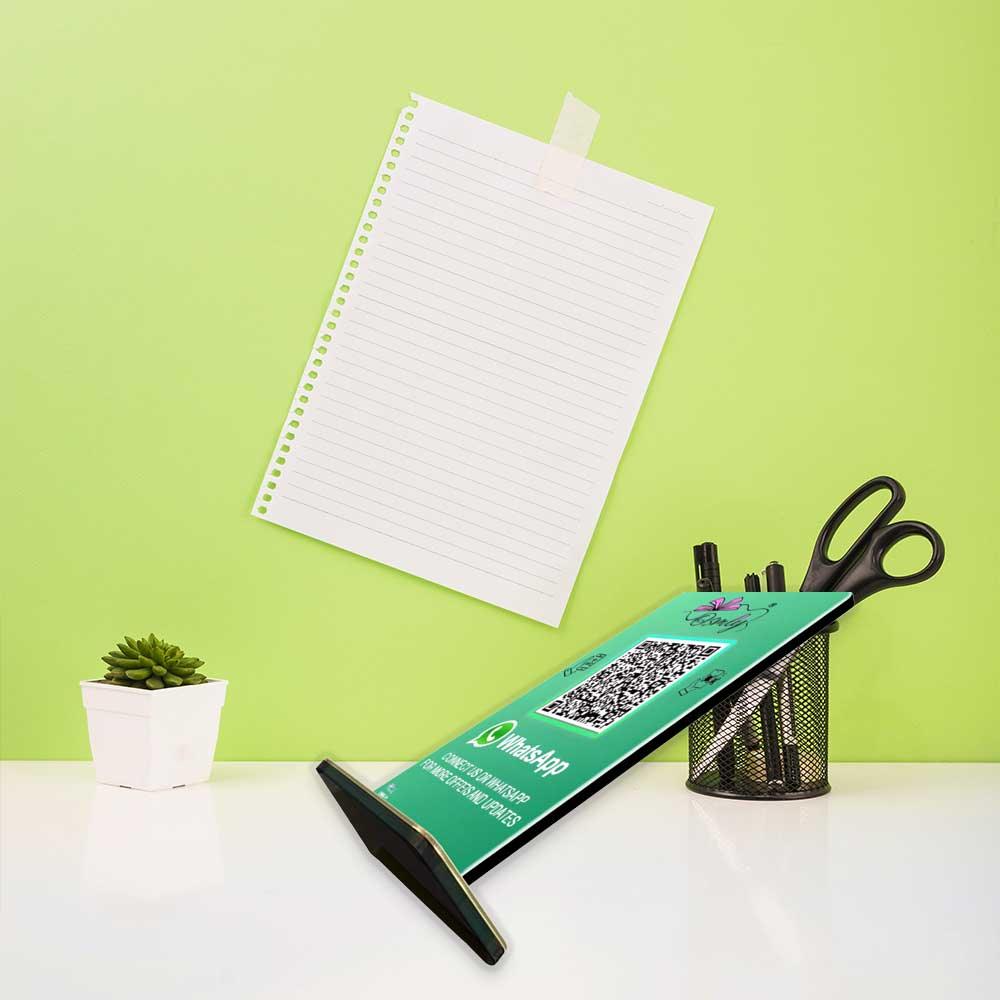 NFC-enabled WhatsApp QR stands-QR Code Stand-Qr Print-QrPrint