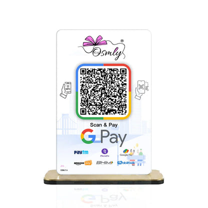 NFC Enabled Gpay QR Stands-QR Code Stand-Qr Print-QrPrint