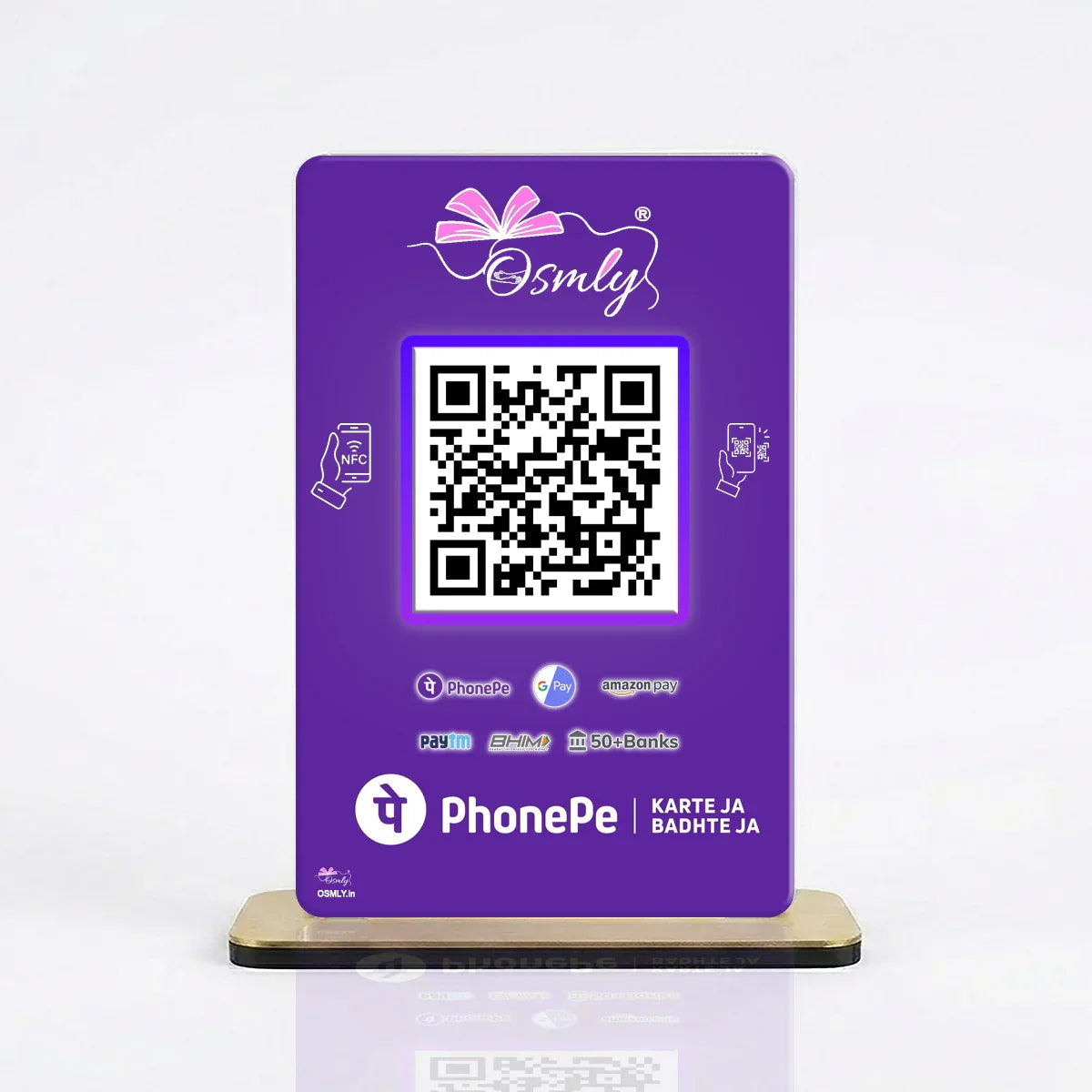 NFC Enabled PhonePe QR Stand-QR Code Stand-Qr Print-QrPrint
