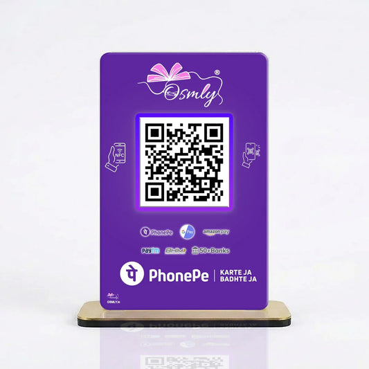 NFC Enabled PhonePe QR Stand-QR Code Stand-Qr Print-QrPrint