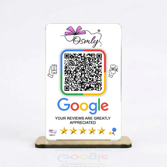 NFC Google Review QR Stand-QR Code Stand-Qr Print-QrPrint