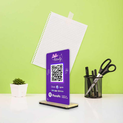NFC Enabled PhonePe QR Stand-QR Code Stand-Qr Print-QrPrint