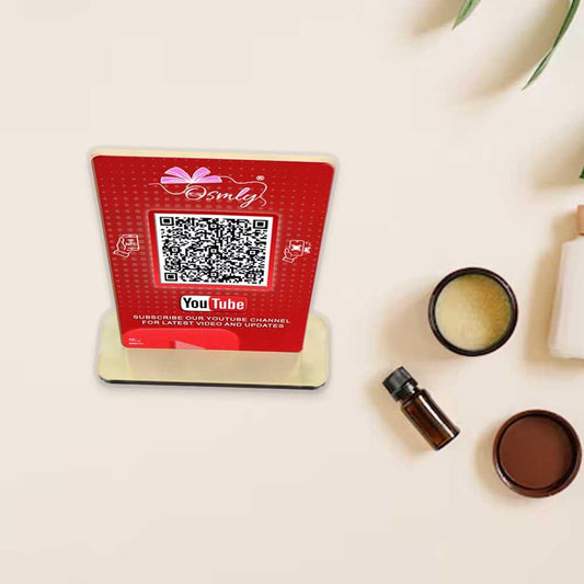NFC Enabled YouTube QR Stand-QR Code Stand-Qr Print-QrPrint