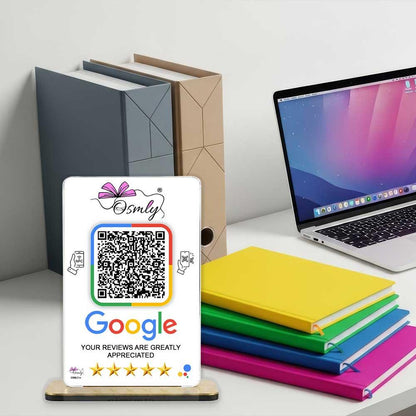 NFC Google Review QR Stand-QR Code Stand-Qr Print-QrPrint