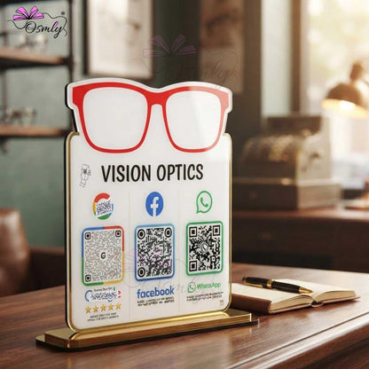 Optical Store QR Stand