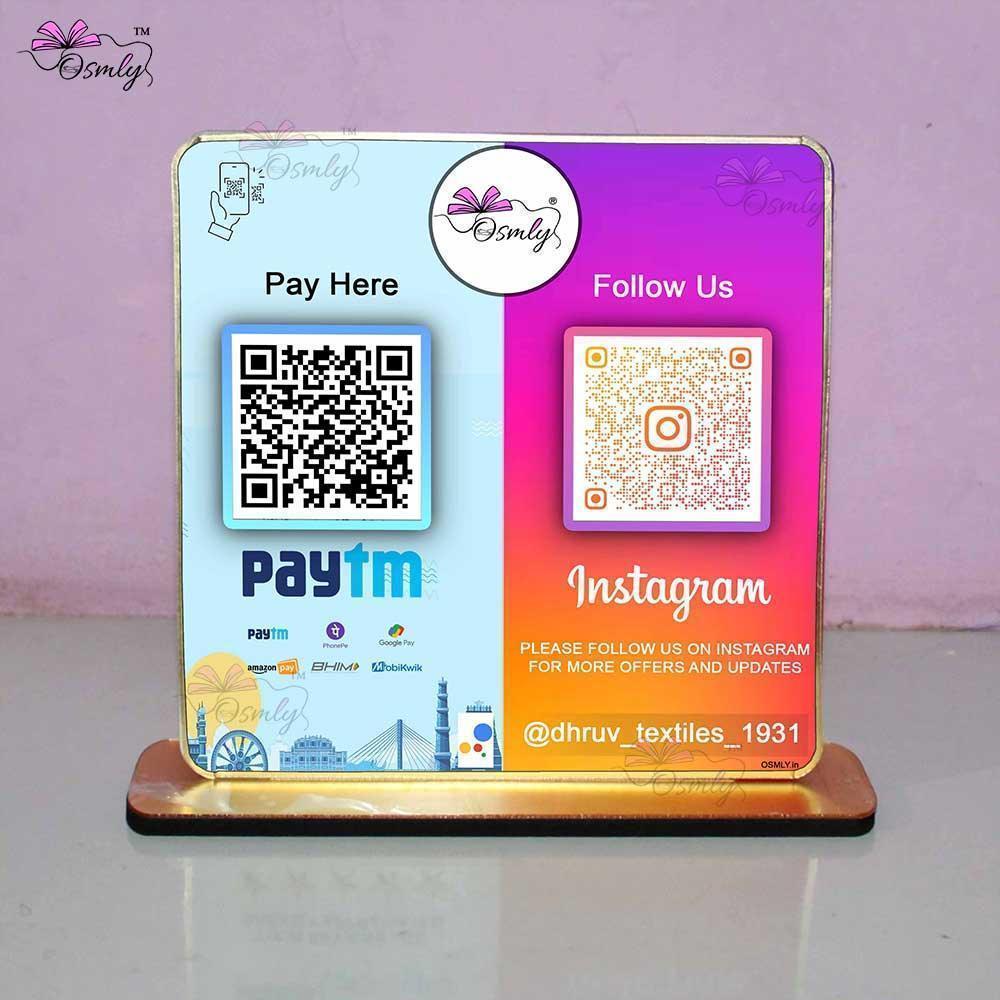 Paytm Instagram QR Stand-QR Code Stand-Qr Print-QrPrint