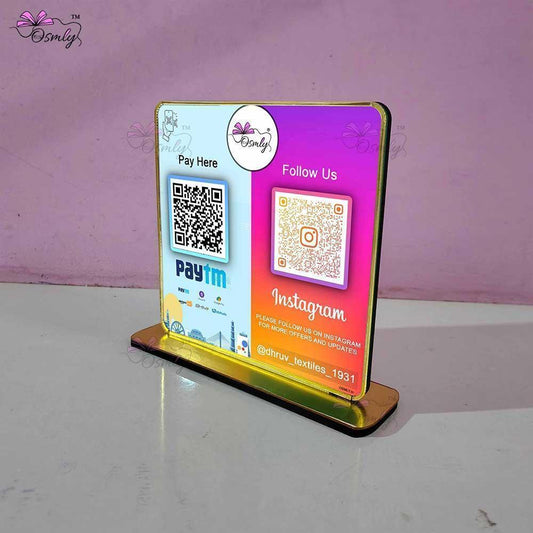 Paytm Instagram QR Stand-QR Code Stand-Qr Print-QrPrint