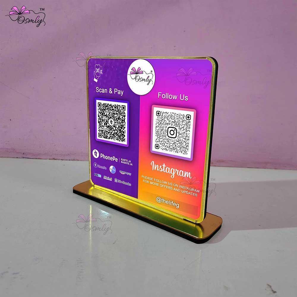 PhonePe Instagram QR Stand-QR Code Stand-Qr Print-QrPrint