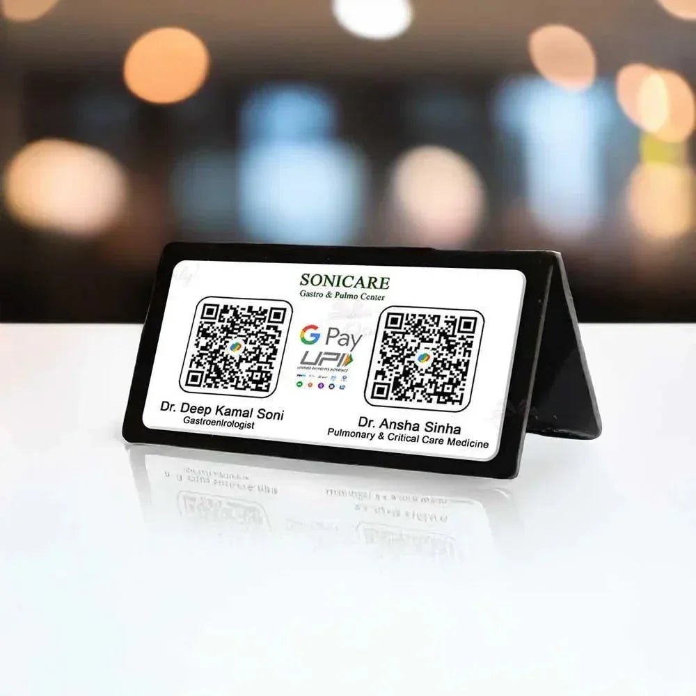Printed Rectangular QR Stand-QR Code Stand-Qr Print-QrPrint