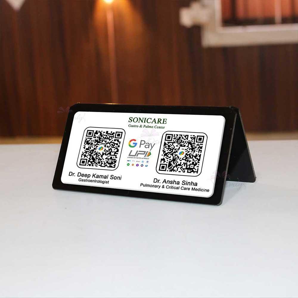 Printed Rectangular QR Stand-QR Code Stand-Qr Print-QrPrint