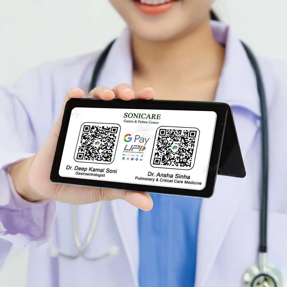 Printed Rectangular QR Stand-QR Code Stand-Qr Print-QrPrint