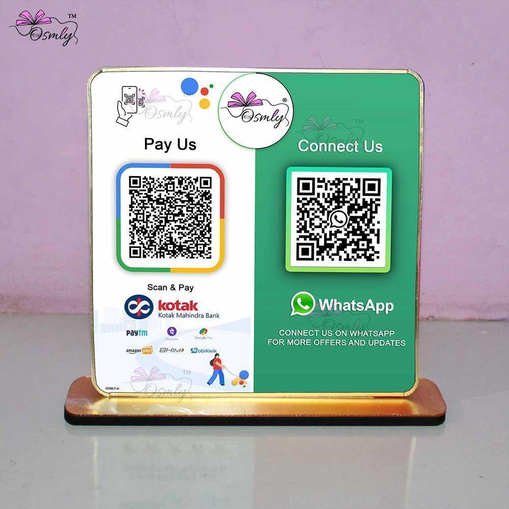UPI Whatsapp QR Stand-QR Code Stand-Qr Print-QrPrint