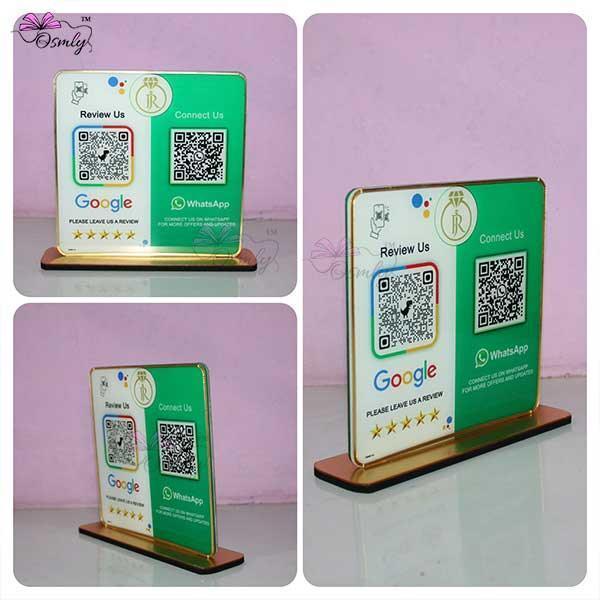 WhatsApp Google QR Review Stand-QR Code Stand-Qr Print-QrPrint