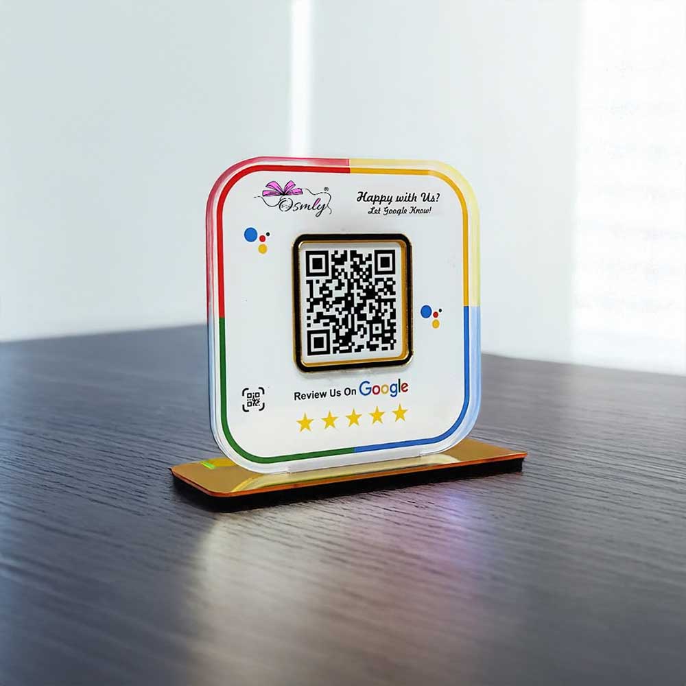 Stylish Google Review QR Stand
