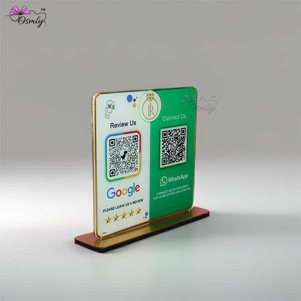 WhatsApp Google QR Review Stand-QR Code Stand-Qr Print-QrPrint
