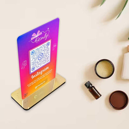 NFC Enabled Instagram QR Stand-QR Code Stand-Qr Print-QrPrint