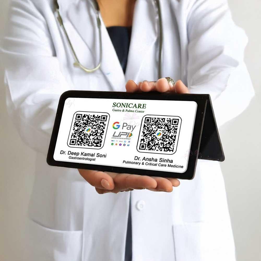 Printed Rectangular QR Stand-QR Code Stand-Qr Print-QrPrint