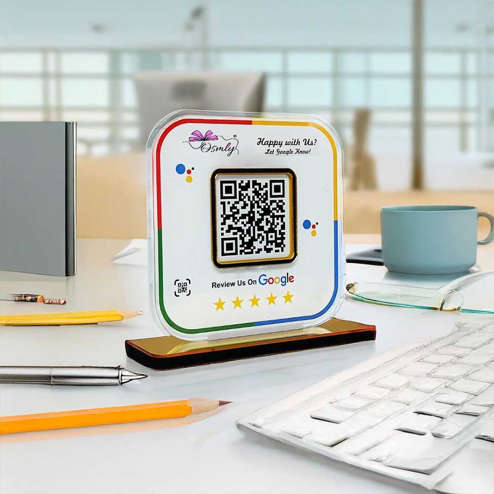 Stylish Google Review QR Stand