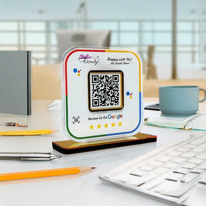 Stylish Google Review QR Stand