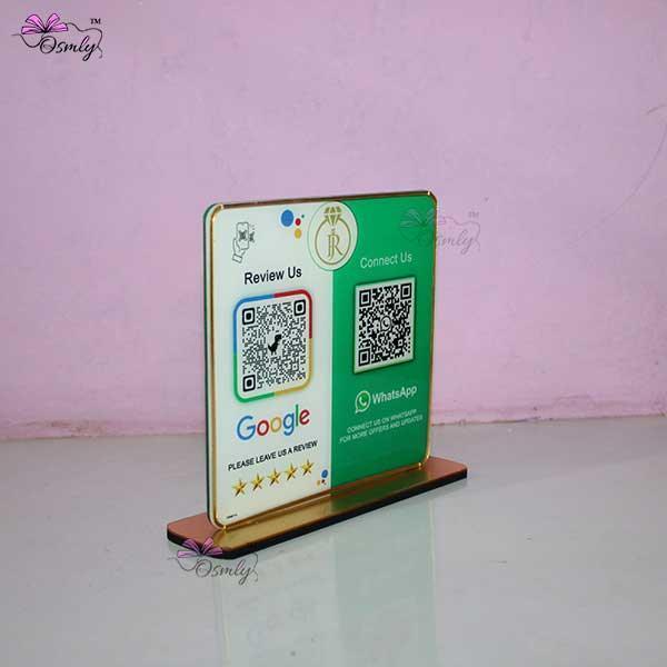 WhatsApp Google QR Review Stand-QR Code Stand-Qr Print-QrPrint
