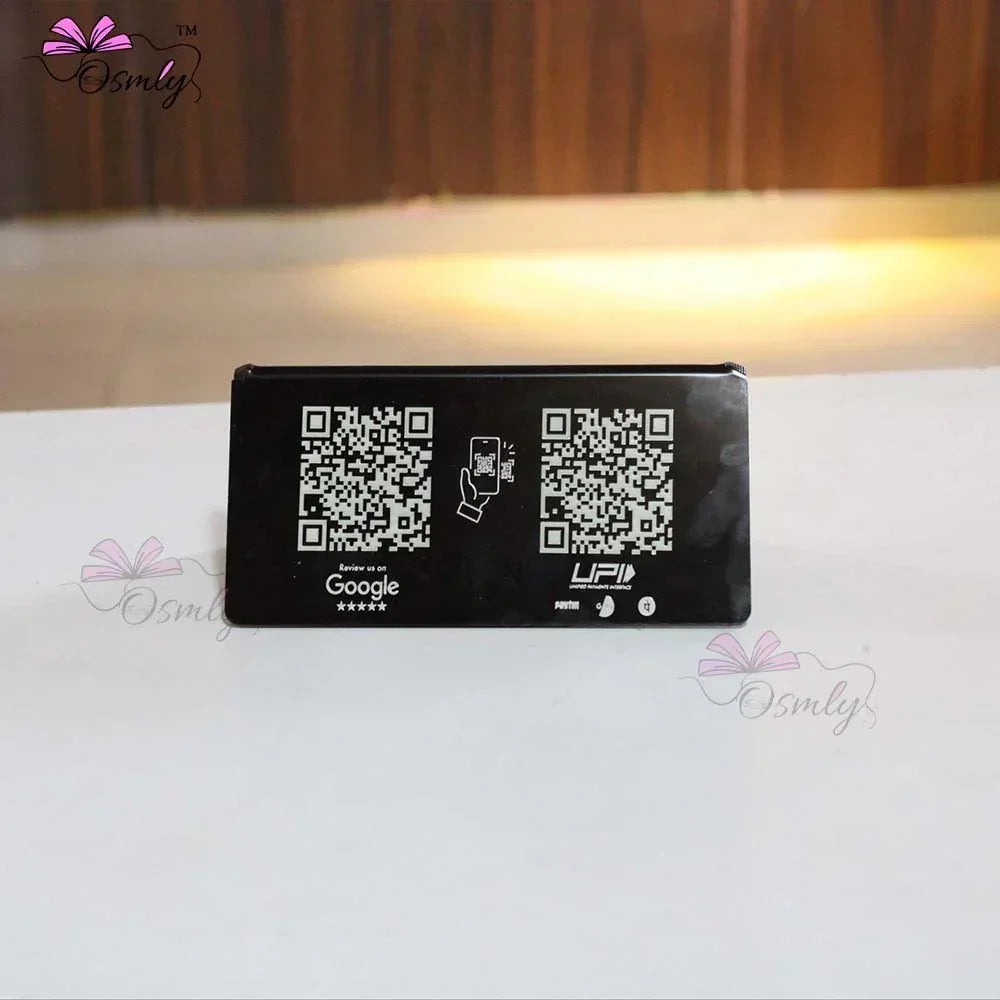 Black Acrylic Mini QR Stand - OSMLY
