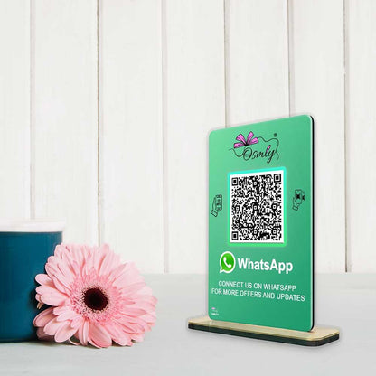 NFC-enabled WhatsApp QR stands-QR Code Stand-Qr Print-QrPrint
