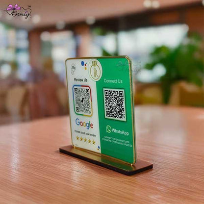 WhatsApp Google QR Review Stand-QR Code Stand-Qr Print-QrPrint