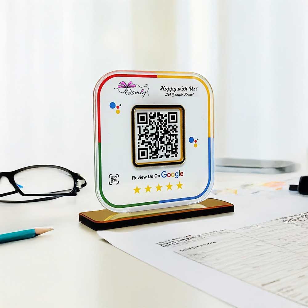 Stylish Google Review QR Stand