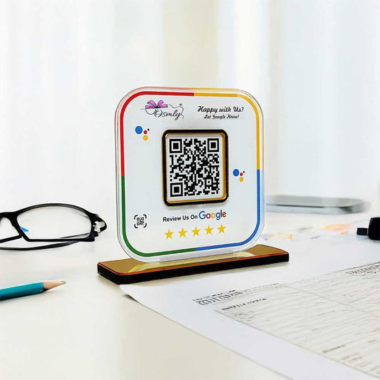 Stylish Google Review QR Stand