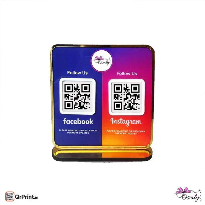 Facebook Instagram QR Stand - OSMLY