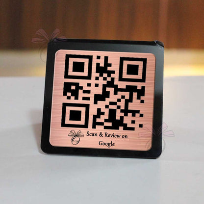 Single Rose Gold Acrylic QR Stand - OSMLY