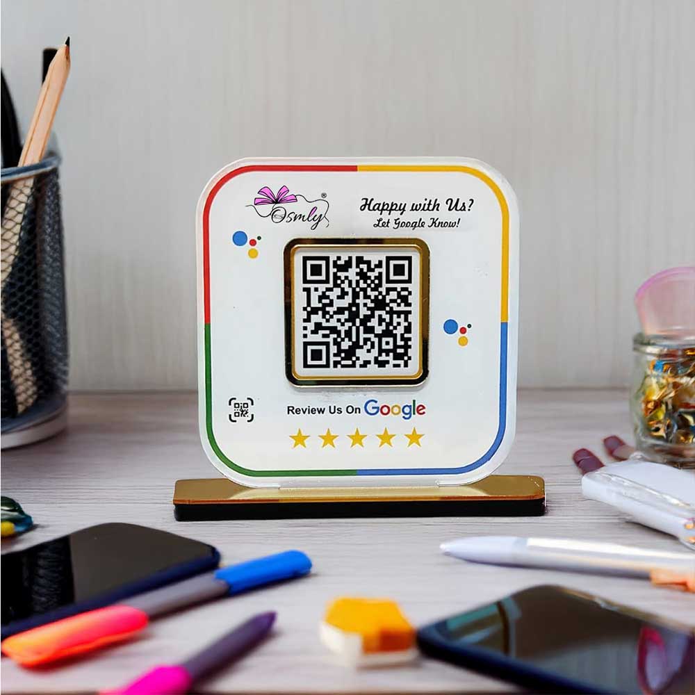 Stylish Google Review QR Stand