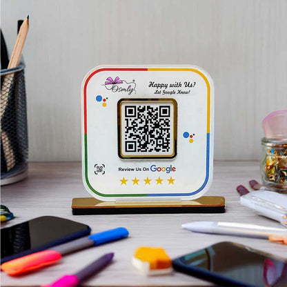 Stylish Google Review QR Stand