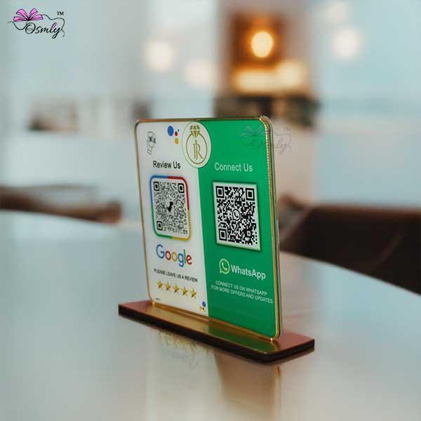 WhatsApp Google QR Review Stand-QR Code Stand-Qr Print-QrPrint